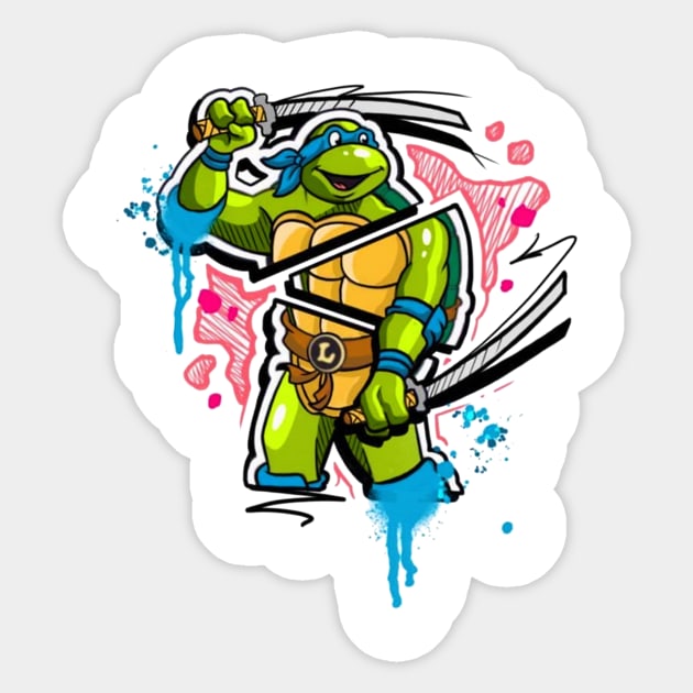 leonardo Sticker by boxermaniac